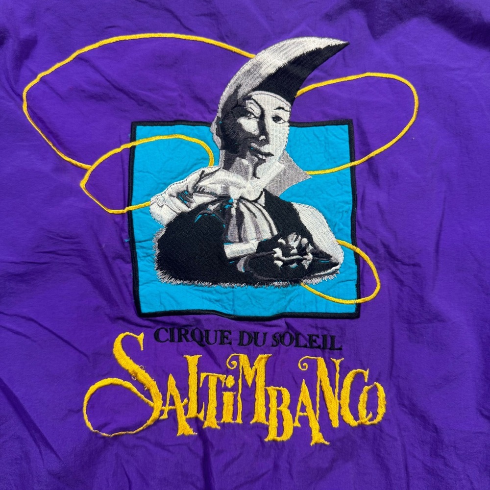 Vision Cirque du Soleil Saltimbanco Jacket Mens Medium Purple Vintage 90s Good - Picture 11 of 11